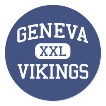 Geneva - Vikings - Community - Geneva Illinois Round Stickers