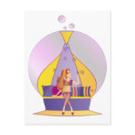 Genie Blowing Bubbles postcards