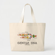Genius DNA (DNA Replication Humour) Canvas Bags