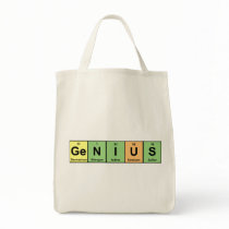 Genius - Periodic Table of Elements Products Canvas Bags