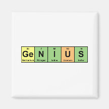 Genius - Periodic Table of Elements Products Magnets