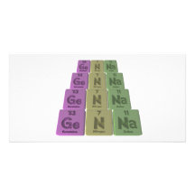 Genna as Germanium Nitrogen Sodium Photo Greeting Card