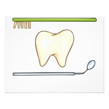 Gentle Dental- tooth mirror brush Custom Announcement