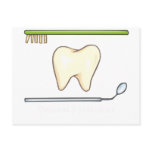 Gentle Dental- tooth mirror brush postcards