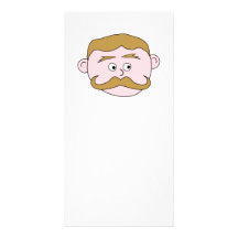 Gentleman with Moustache. Photo Card