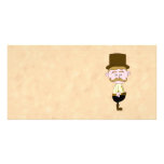 Gentleman with Top Hat and Moustache. Custom photo cards