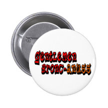 Gentlemen Bronc-anuss Broncos Pinback Button