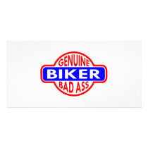 Genuine Badass Biker Photo Cards