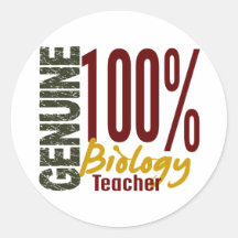 Genuine Biology Teacher Sticker