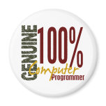 Genuine Computer Programmer magnets