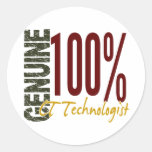 Genuine CT Technologist Round Sticker