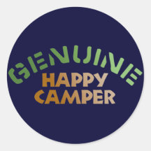 Genuine Happy Camper Stickers