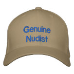 Genuine Nudist Embroidered Hat embroidered hats