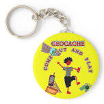Geocache Come Out And Play Keychain
