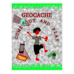Geocache Come Out And Play postcards