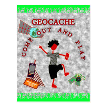 Geocache Come Out And Play Post Cards