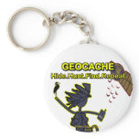 Geocache Hide Hunt Find III Keychain