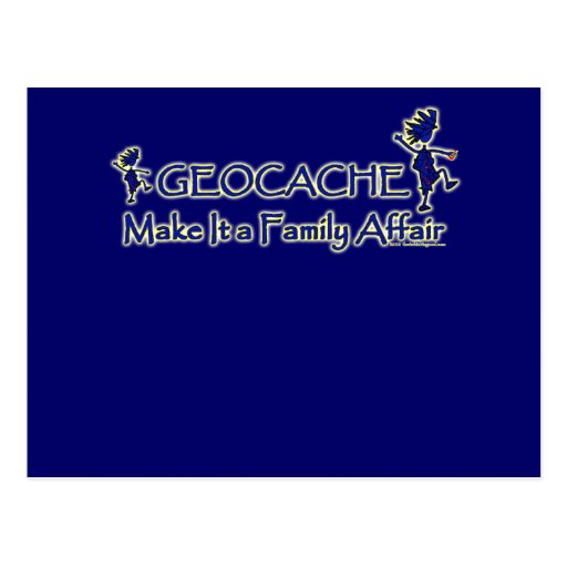 Geocache - Make It a Family Affair Post Card
