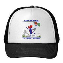 Geocache U Turn Queen Hats