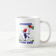 Geocache U Turn Queen Mugs