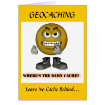 Geocaching Holiday Christmas Greeting Card