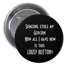 Geocaching products pinback button