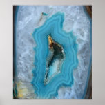Geode Blue 1 Art Print