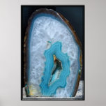 Geode Blue 1 Poster