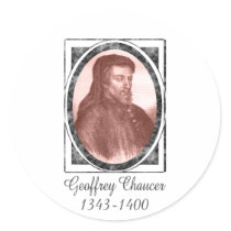 Geoffrey Chaucer Stickers