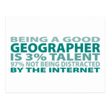 Geographer 3% Talent Post Card