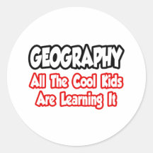 Geography...All The Cool Kids Stickers