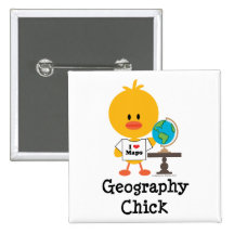 Geography Chick Button