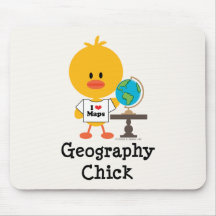 Geography Chick Mousepad