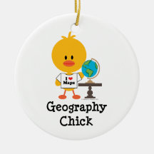 Geography Chick Ornament
