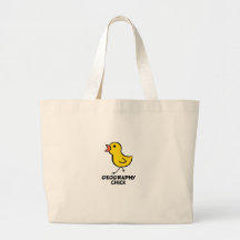 Geography Chick Tote Bag
