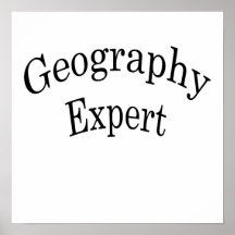 Geography Expert Poster