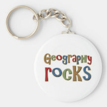 Geography Rocks Keychains