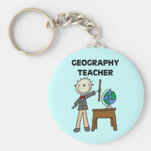 Geography Teacher Keychains