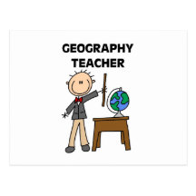 Geography Teacher Postcard