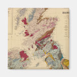 Geological map, British Isles Fridge Magnet