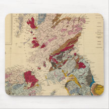 Geological map, British Isles Mouse Pads