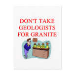 geologist joke postcards