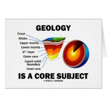 Geology Is A Core Subject (Earth Science Attitude) Greeting Cards