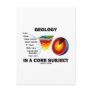 Geology Is A Core Subject (Earth Science Attitude) Postcard