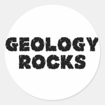 Geology Rocks Round Sticker