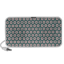 Geometric art dusty rose and green speaker