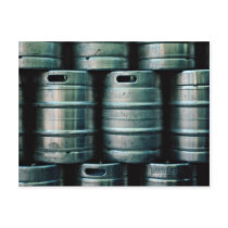 Geometric beer barrels, Czech Republic Postcards