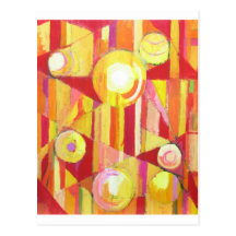 Geometric Circus (Geometric expressionism) Post Card