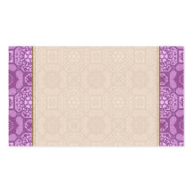 Geometric Floral in Raspberry Pink Business Cards