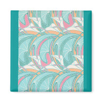 Geometric Floral Magnet